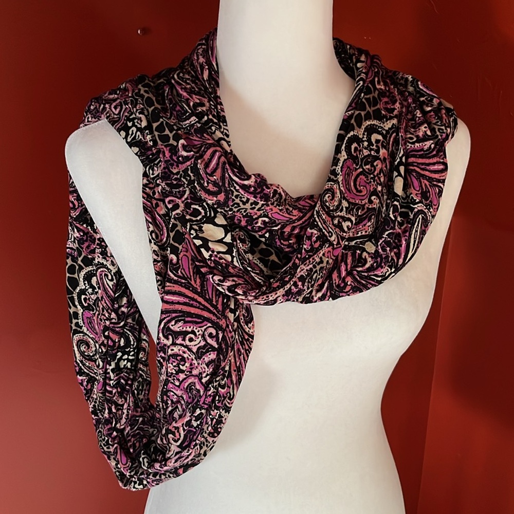 Infinity scarf/ headdress rayon and spandex material - Picture 3 of 5